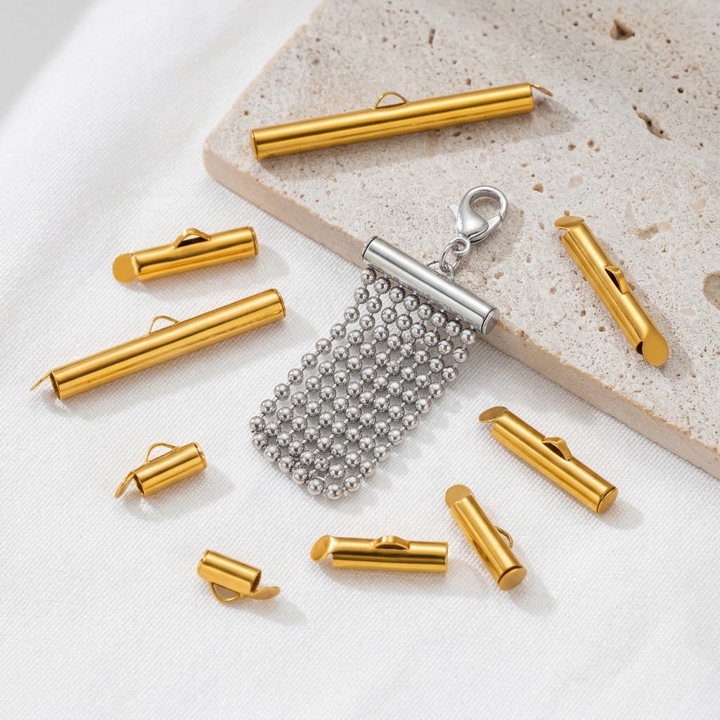 Crimp Bead Tube - 10 шт. наконечников из нержавеющей стали