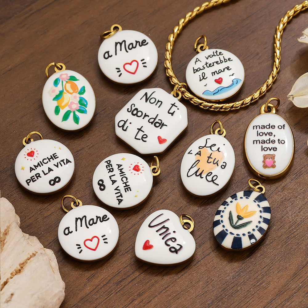 Jewelry Making Quotes - 2 шт. подвесок из нержавеющей стали