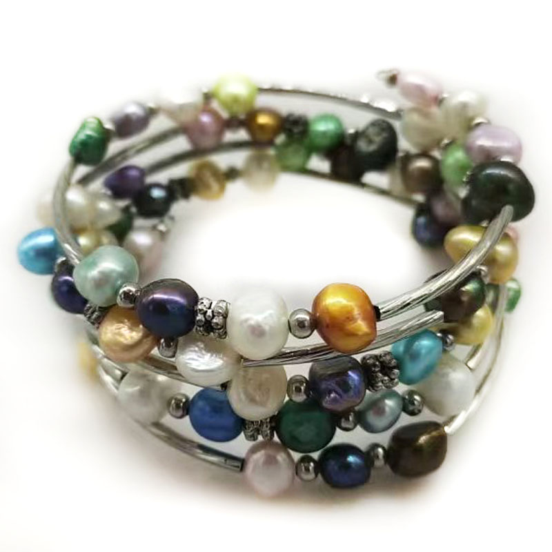 Memory Wire Bracelet - 33-дюймовый браслет из проволоки с радужным
