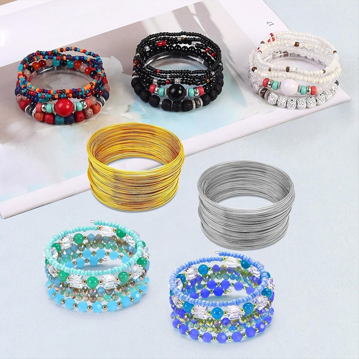 Memory Wire Bracelet - Проволока для бисероплетения ABJS, стальная проволока
