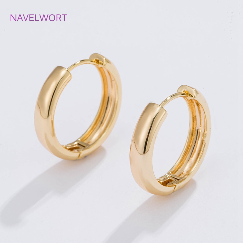 Jewelry Making Hoops - Серьги кольцами 6 размеров, позолоченные круглые