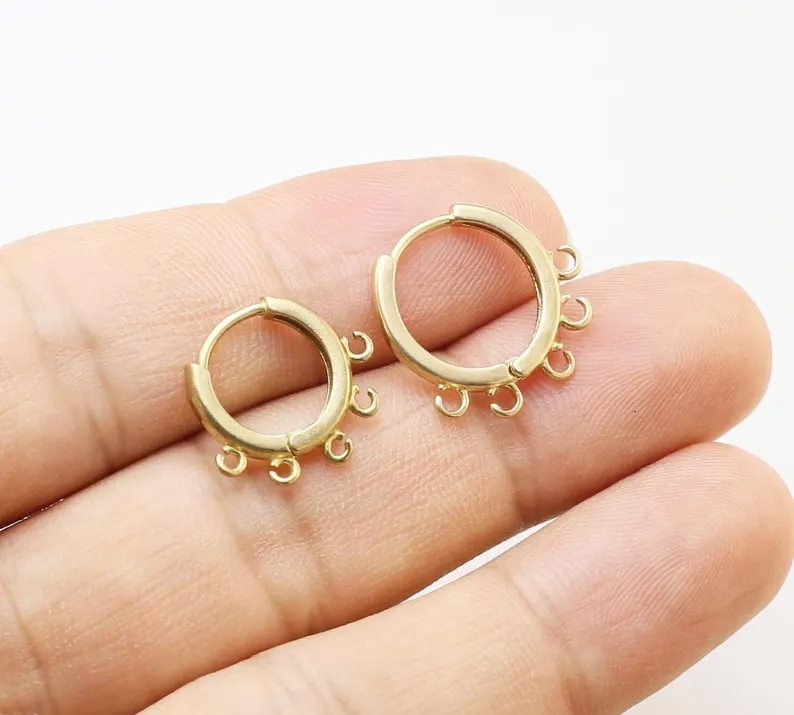 Jewelry Making Hoops - 10 шт. латунные обручи для ушей,