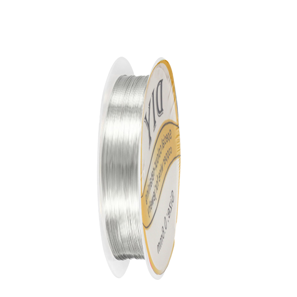 Jewelry Making Thread - 1 рулон серебряной медной проволоки 0,3/0,4/0,5/0,6/0,8