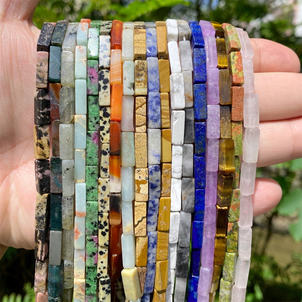 Crimp Bead Tube - 4x13 мм трубка из натурального камня,