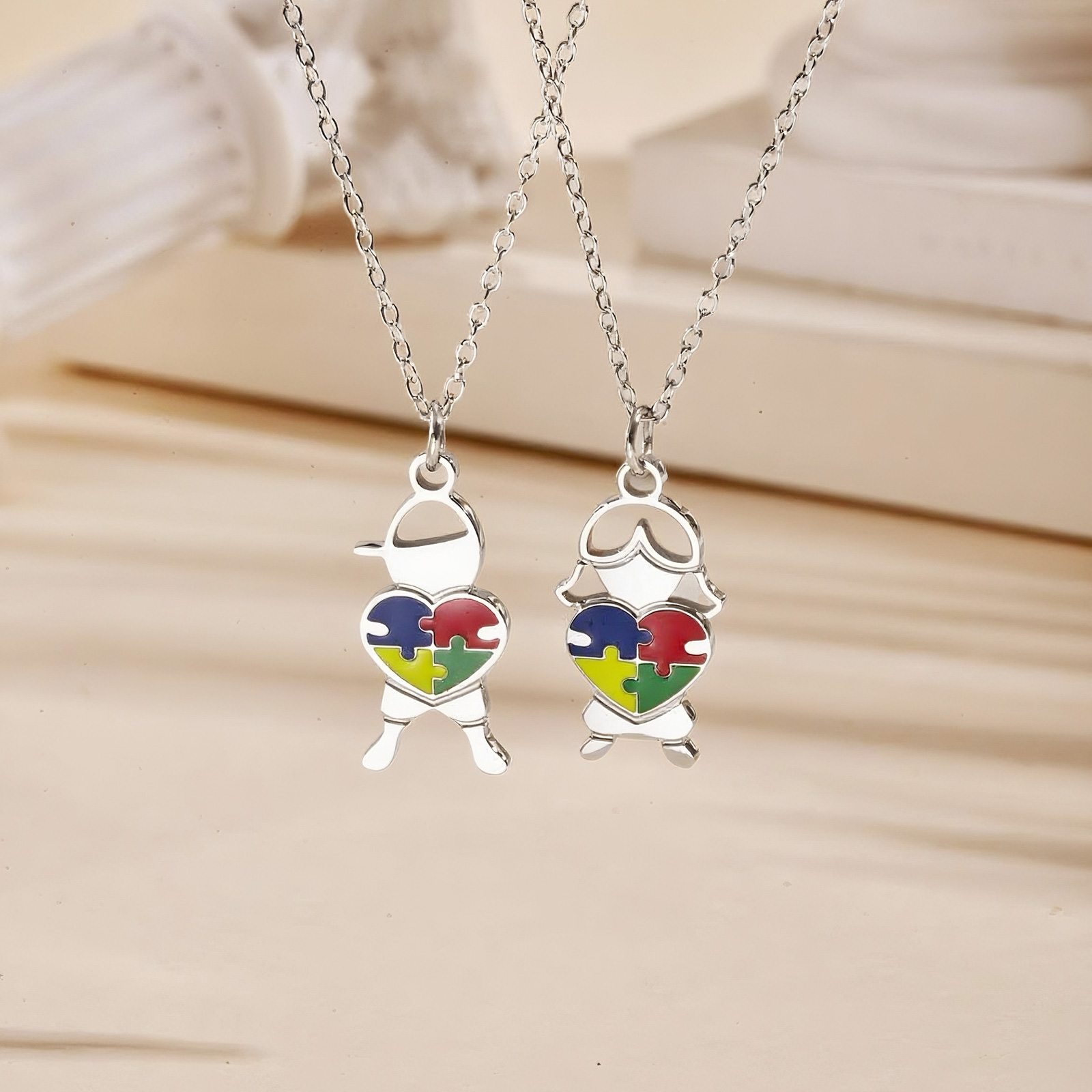 Jewelry Making Game - Ювелирные изделия из нержавеющей стали, сердце-головоломка,