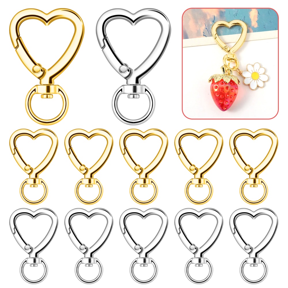 Jewelry Making Hoops - 10 шт. металлических застежек-карабинов в форме