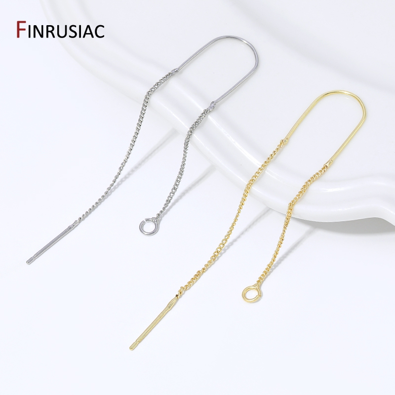 Jewelry Making Thread - Швензы-цепочки с наконечниками,Серьги-подвески с длинными цепочками-кисточками