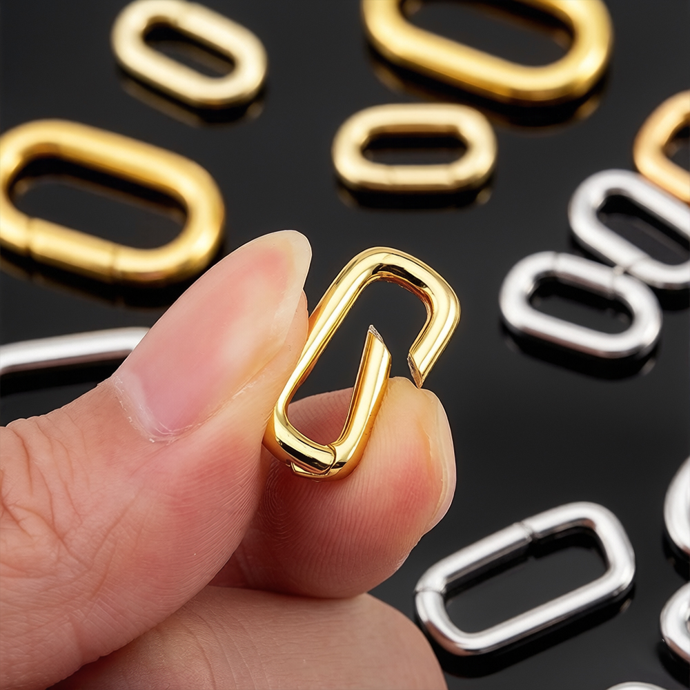 Jewelry Making Hoops - 2 шт. позолоченные 18-каратным золотом овальные