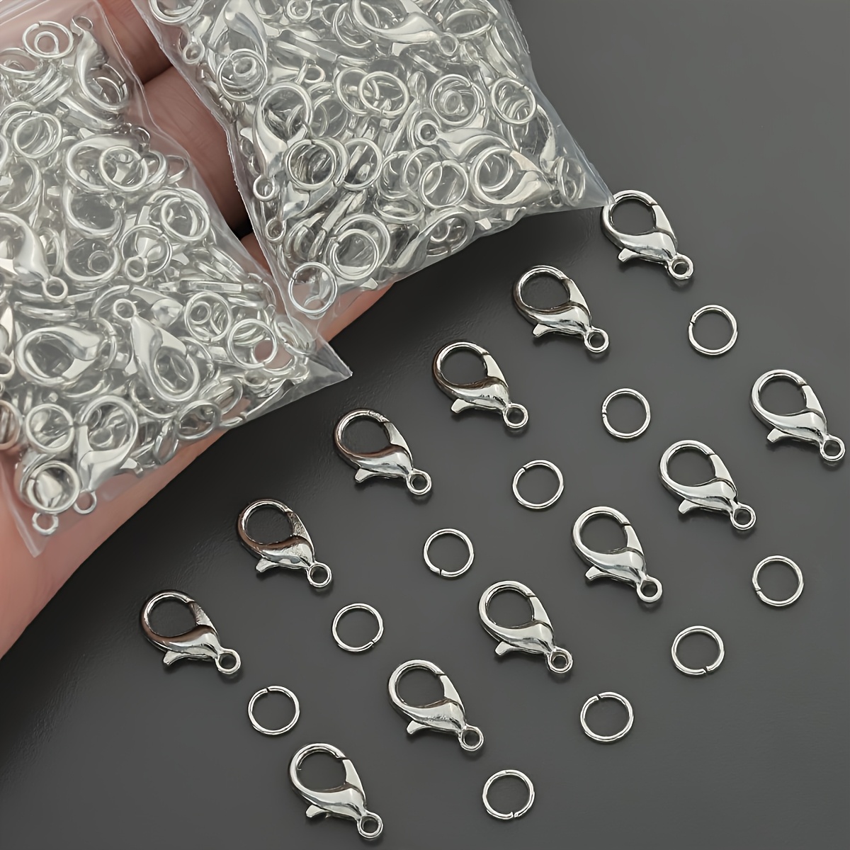 1/2/300 шт. Застежки-лобстеры  – обзор и цена Jewelry Making Hoops