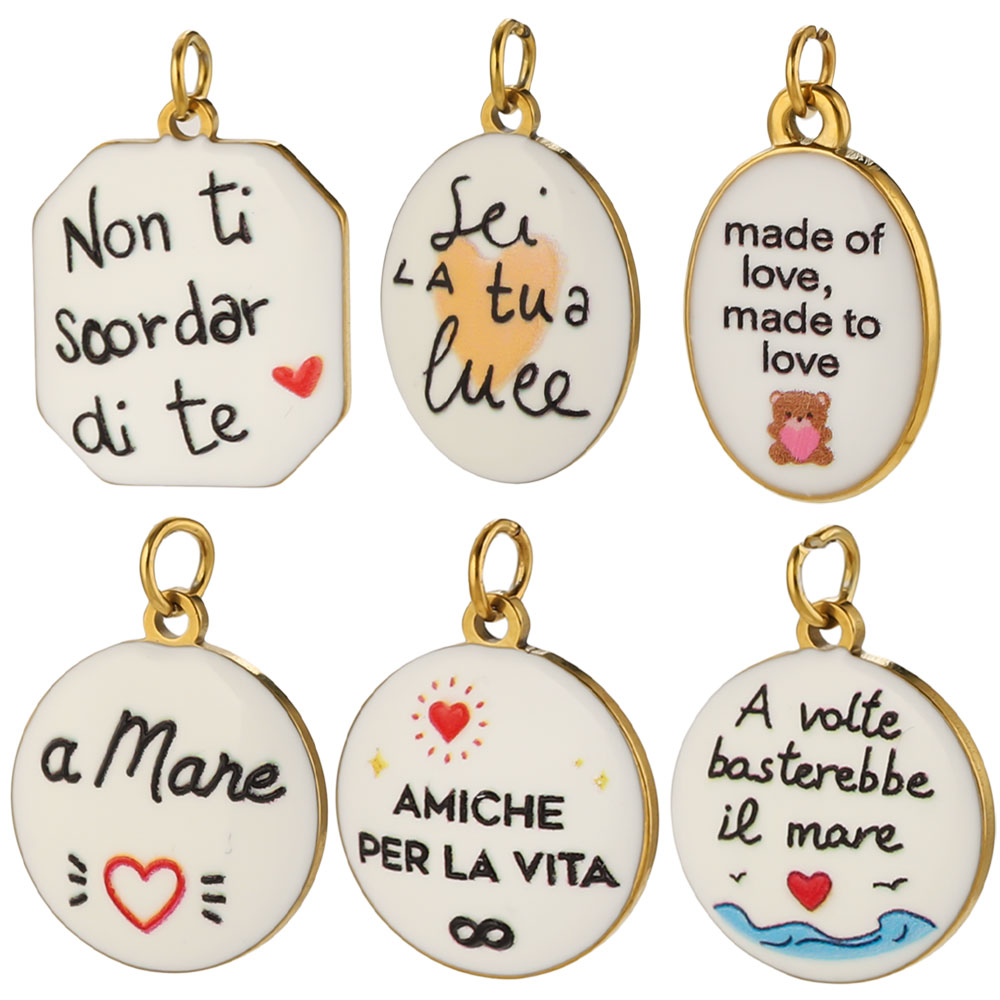 2 шт. подвесок из нержавеющей  – обзор и цена Jewelry Making Quotes