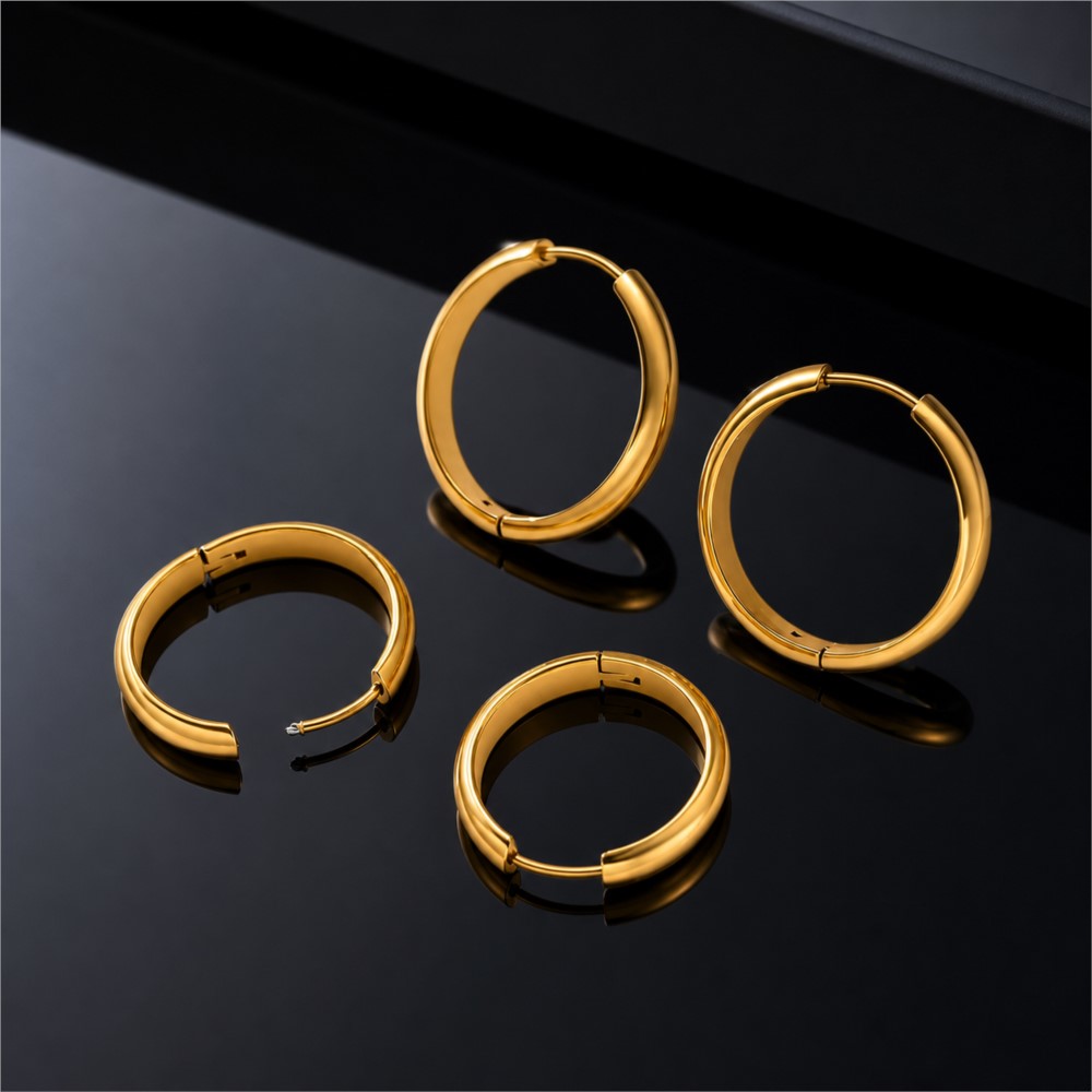 4 шт. круглых серег-кольец из  – обзор и цена Jewelry Making Hoops