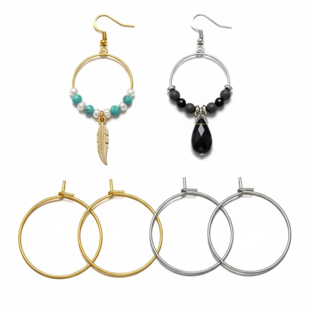 50 шт. 316 нержавеющая сталь,  – обзор и цена Jewelry Making Hoops