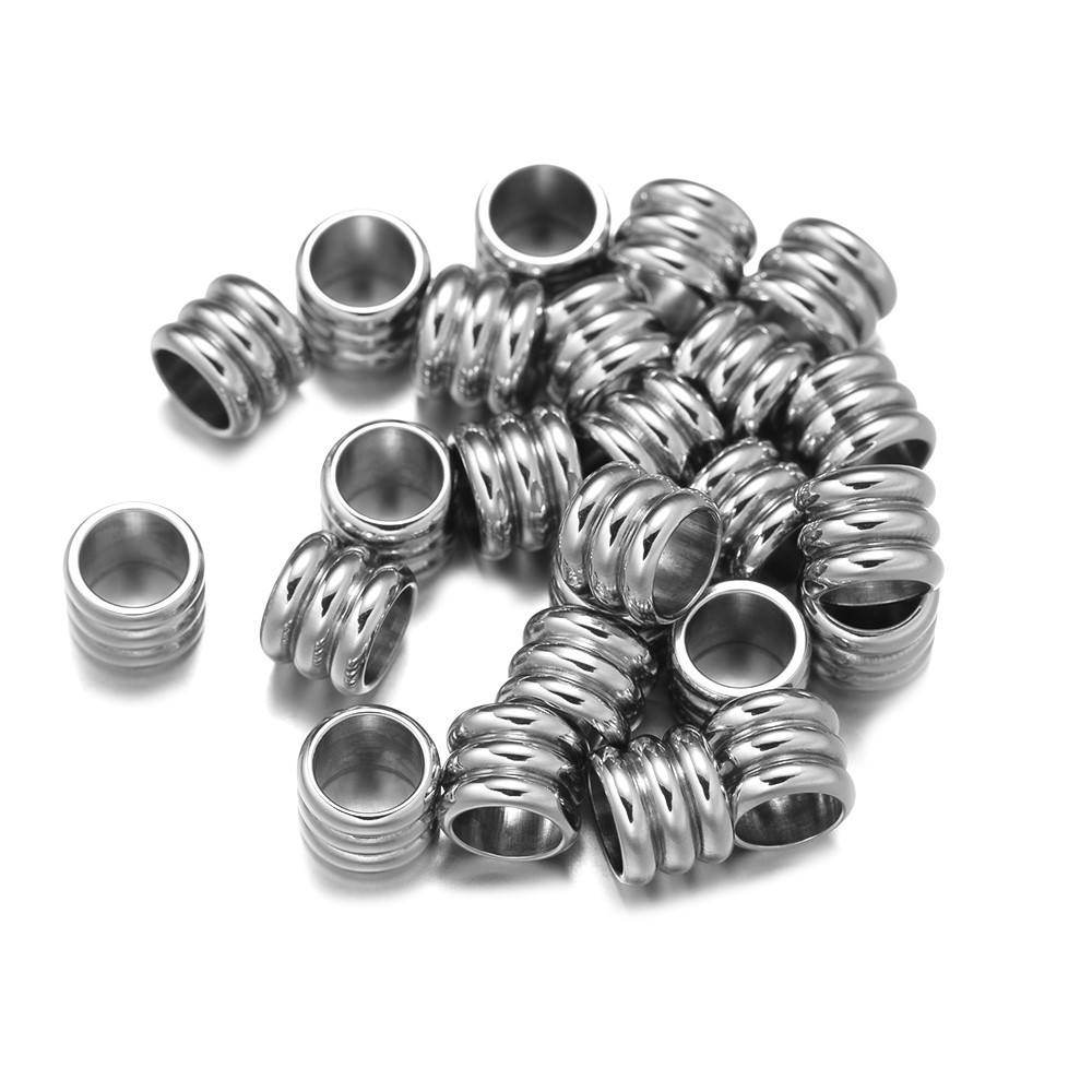 20 шт., бусины из нержавеющей  – обзор и цена Crimp Bead Tube