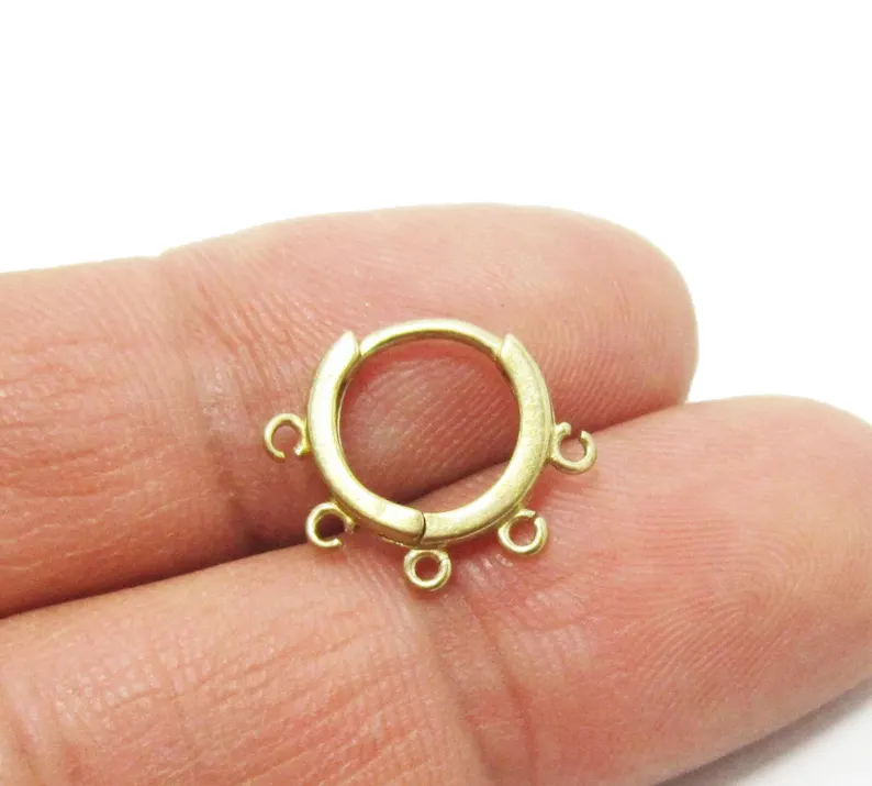 10 шт. латунные обручи для уше – обзор и цена Jewelry Making Hoops