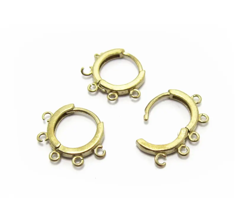 10 шт. латунные обручи для уше – обзор и цена Jewelry Making Hoops
