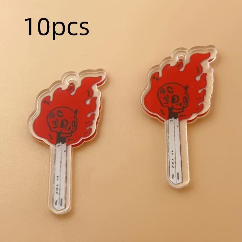 10 шт. акриловых подвесок в фо – обзор и цена Jewelry Making Accessories