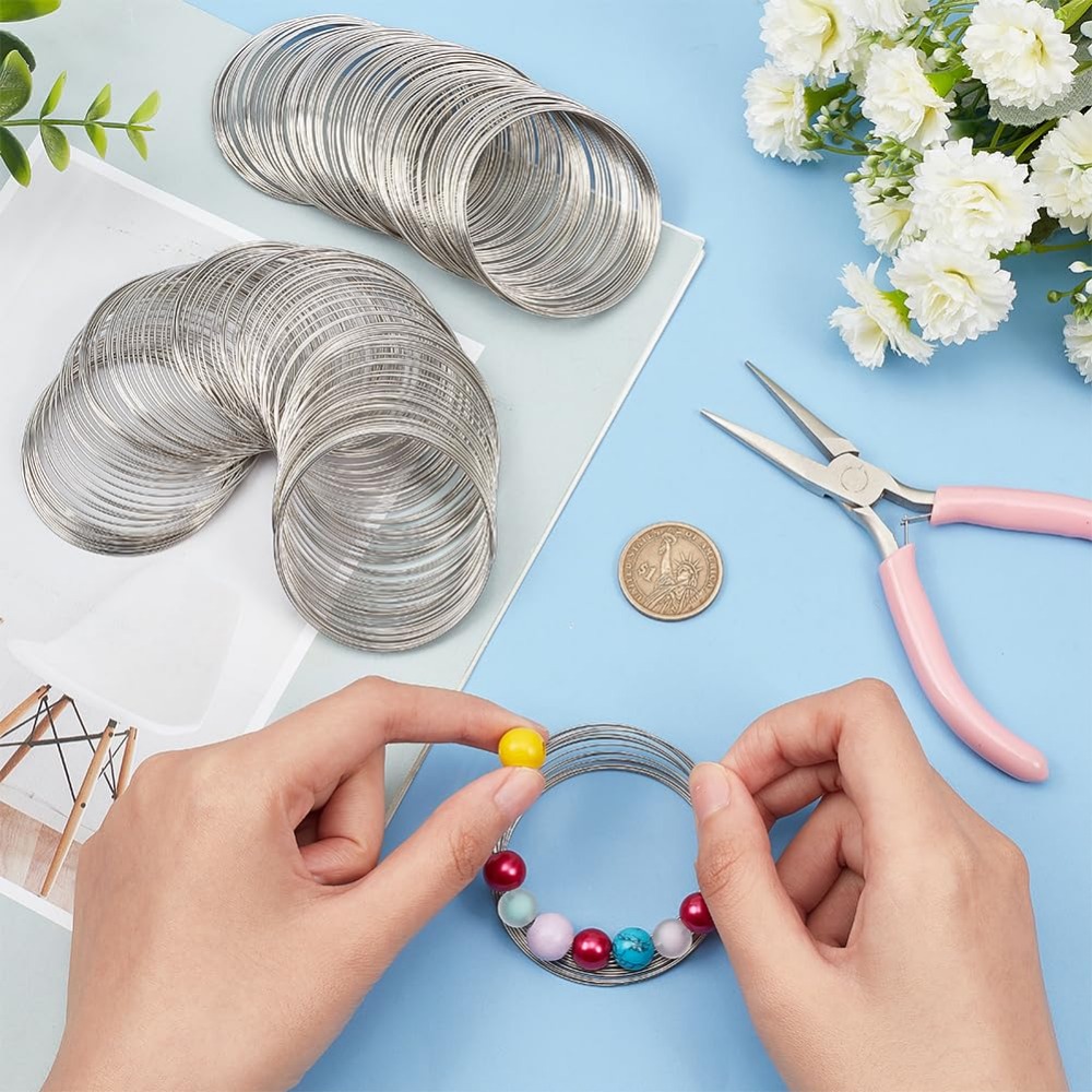 300 петлей, ювелирная проволок – обзор и цена Memory Wire Bracelet