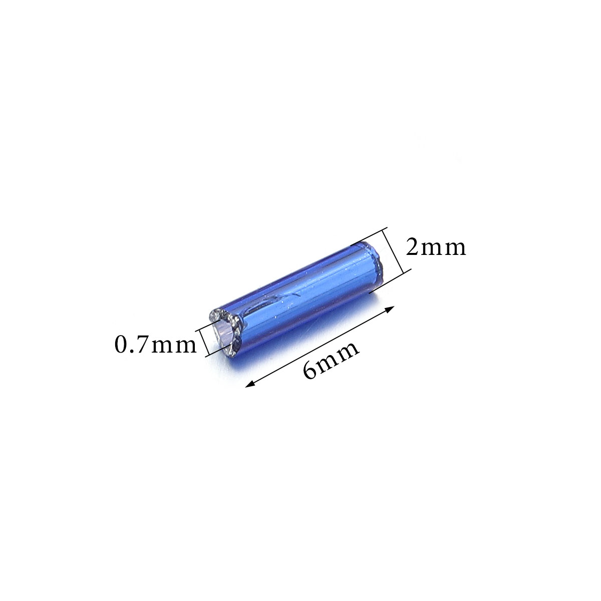 10 г/упаковка, 6x2 мм, стеклян – обзор и цена Crimp Bead Tube
